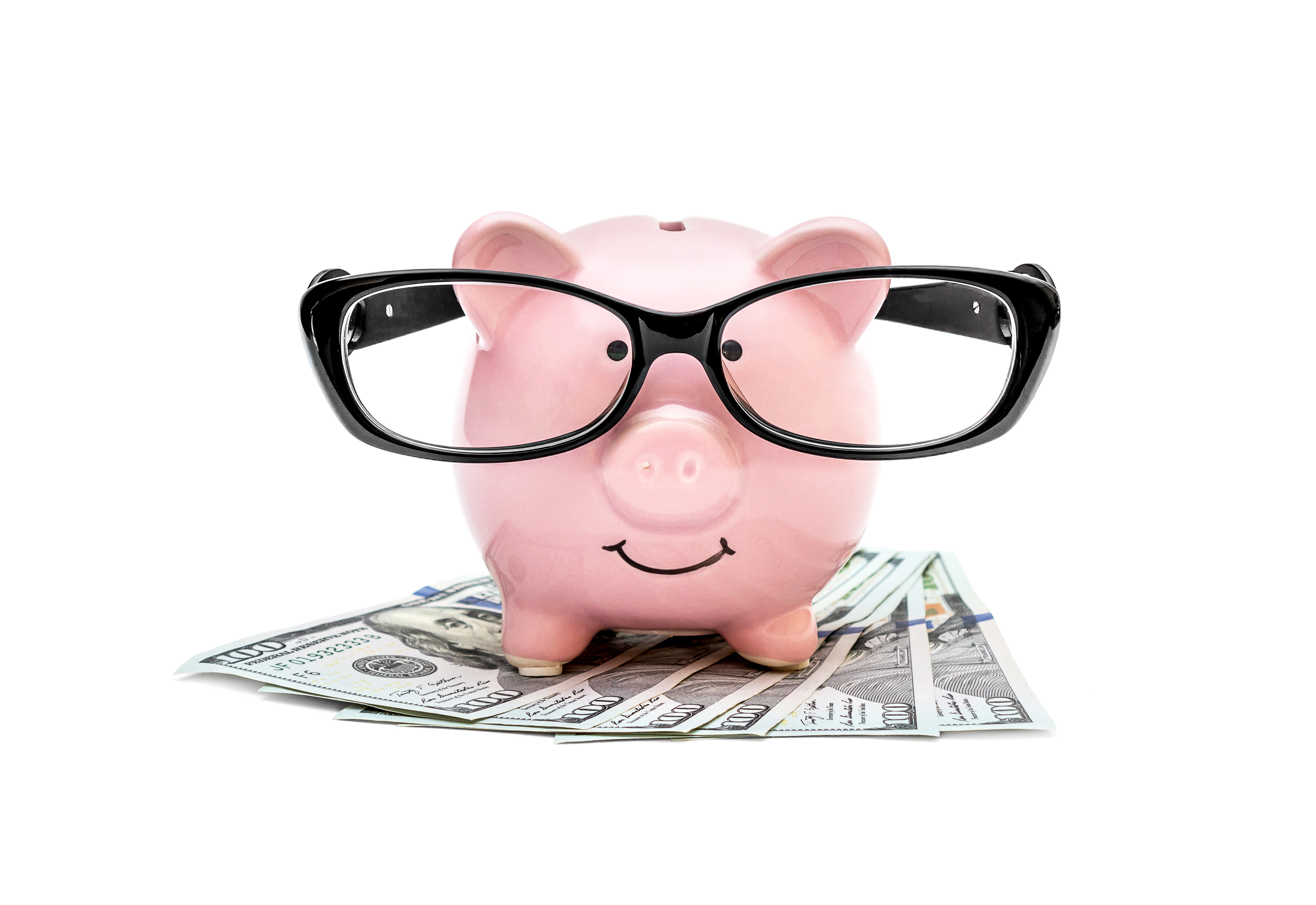 Piggy Banks Wearing Glasses