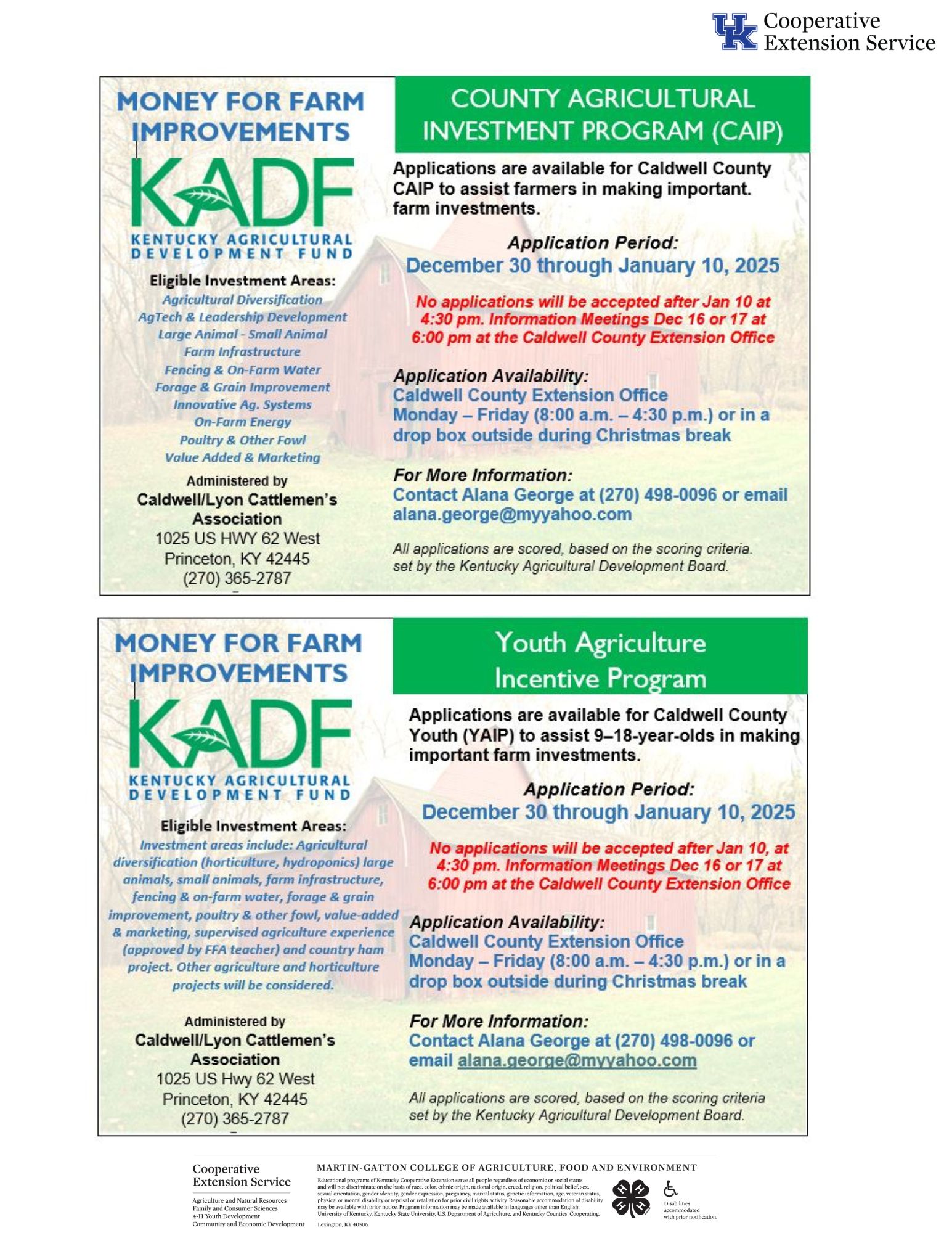 CAIP and YAIP Flyer