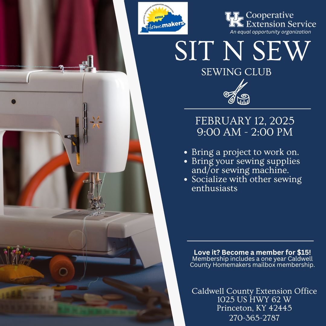 Sit N Sew Sewing Club Flyer