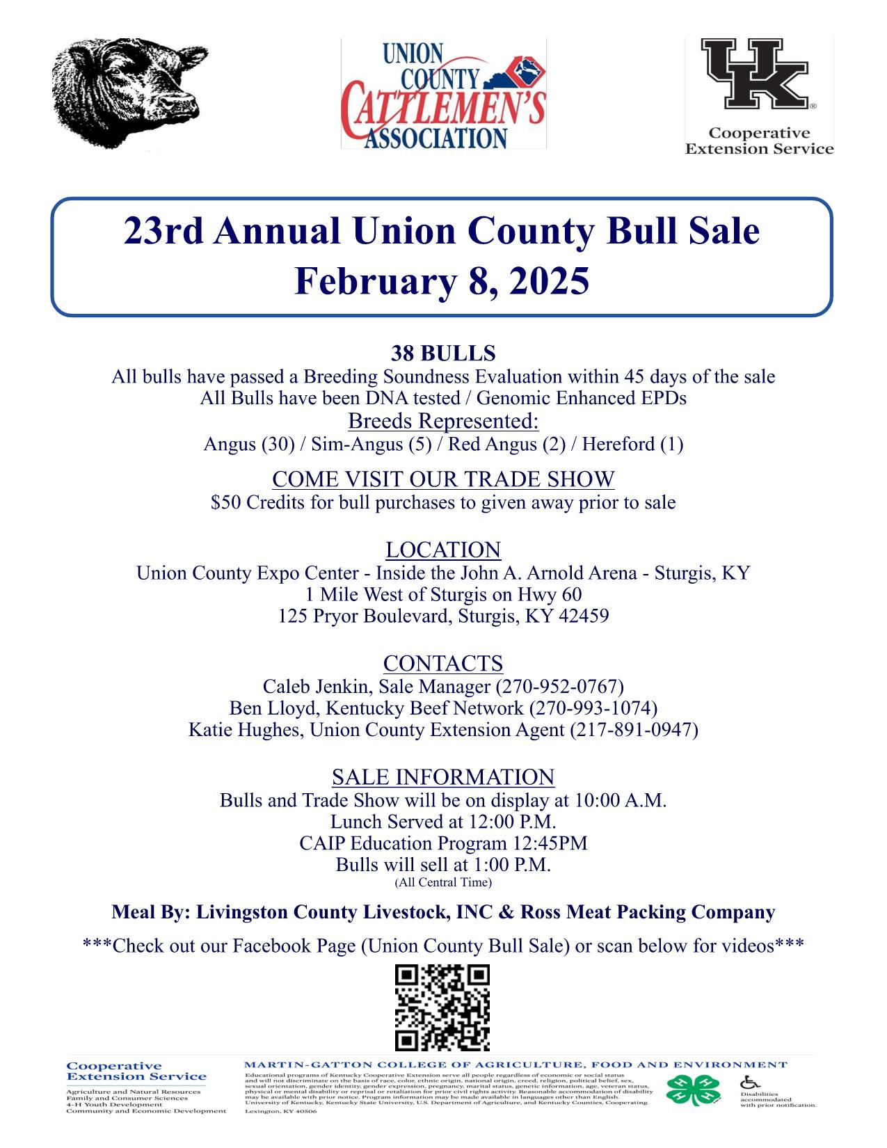 Union County Bull Sale 