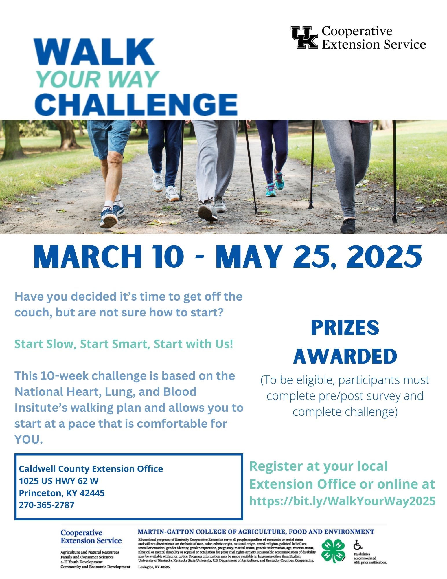 Walk Your Way Challenge Flyer