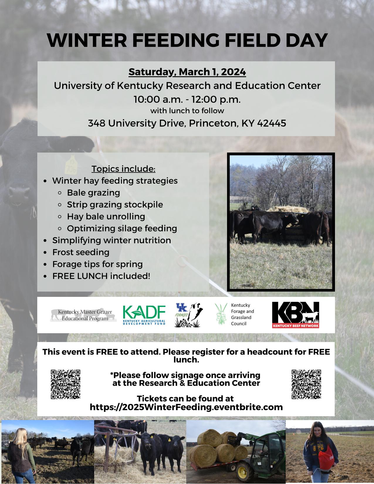 Winter Feeding Field Day Flyer