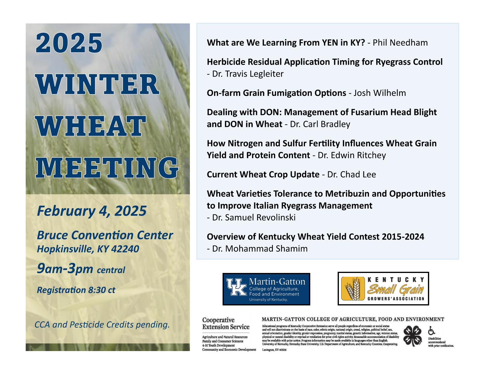 Winter Wheat Meeting Flyer