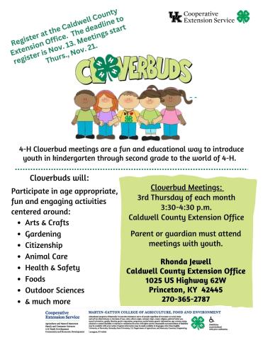 Cloverbud Club Registration