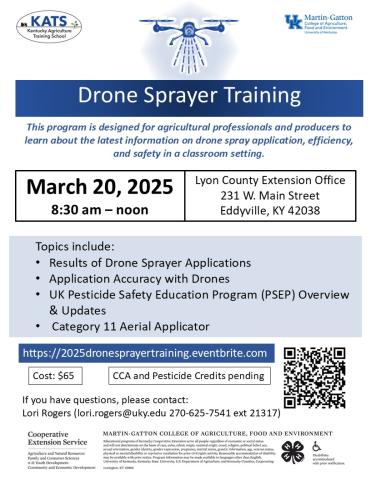 Drone Sprayer Training Flyer